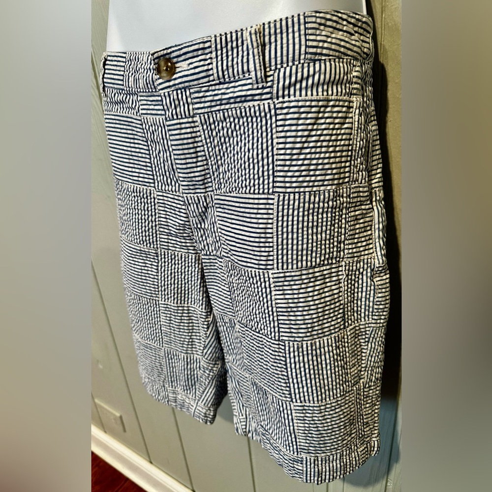 L.L. Bean Black & White Striped Women's Shorts - Picture 5 of 7